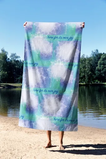 Prosop de plaja, L'essentiel Maison, Yoga Nature 70, 70x130 cm, Multicolor