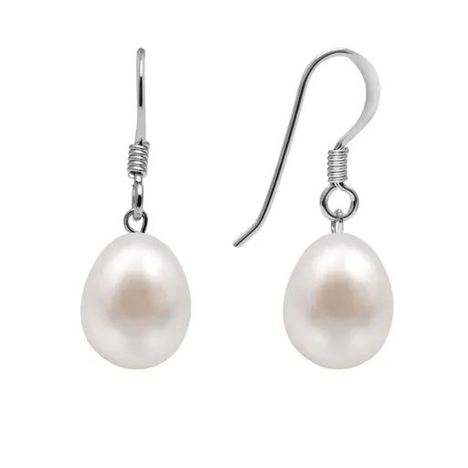 AURA Cercei din argint cu perlă naturală Kyoto Pearl TKKP012C