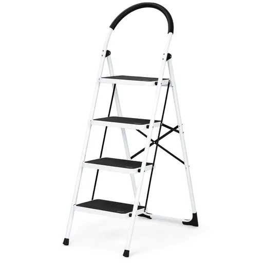 Scară pliabilă din oțel Steps, 4 trepte, 4 trepte