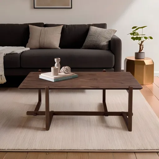 Masuta de cafea, Hanah Home, Trabzon, 120x43x76 cm, Maro