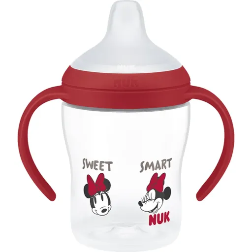 NUK Perfect Match Disney cană pentru antrenament cu mânere Minnie 6m+ 150 ml