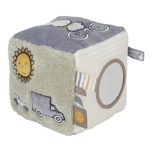 Little Dutch Soft Activity Cube Miffy Fluffy Green jucărie cu activități 1 buc