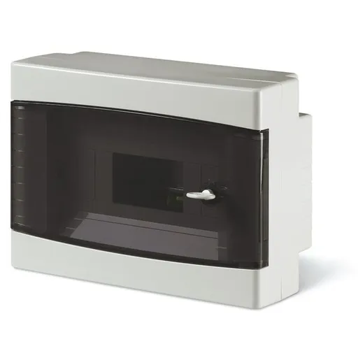 Tablou PT 8M, Scame 673.2008B, montare aplicata, 8 module, 254x190x108mm ALB IP40