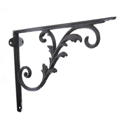 Consolă din fontă pentru raft Mensola negru, 20 x27 cm, negru