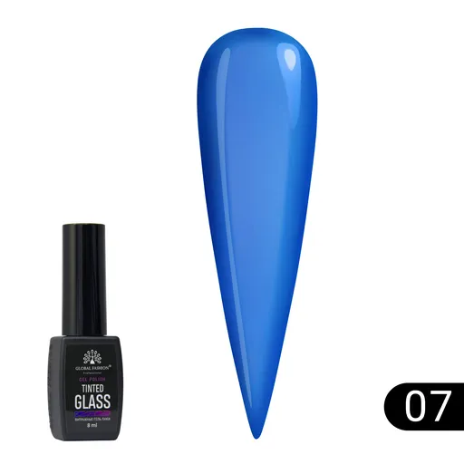 Oja semipermanenta cu efect de vitraliu Global Fashion 8ml, Tinted Glass 07