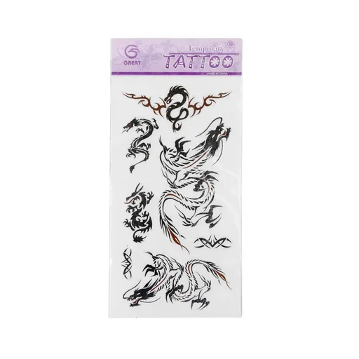 Autocolant de Tatuaj pentru Dragonul de Tatuaj Corporal