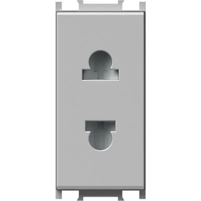 Modul Priza S. EURO 1M 16A ST IP20 Argintiu, TEM Modul TEM-VM21ES-U