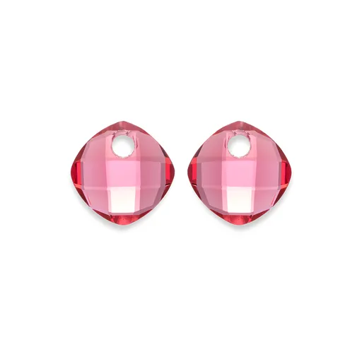 Sparkling Jewels Pandantive pentru cercei din cuarț fucsia EAGEM51-CC