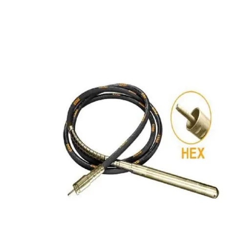 Furtun vibrator, lance vibratoare, diamteru 38mm, lungime 6m, prindere Hexagon