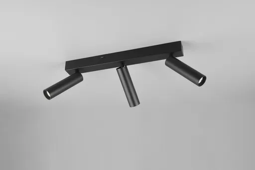Plafoniera Ambala, TRIO, 44x13x17.5 cm, 5.5W, 3x SMD, metal, negru mat