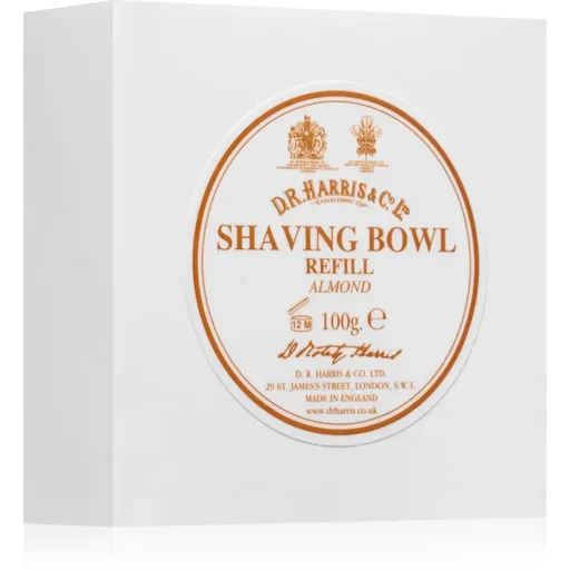 D.R. Harris Shawing Bowl Refill săpun pentru bărbierit rezervă Almond 100 g