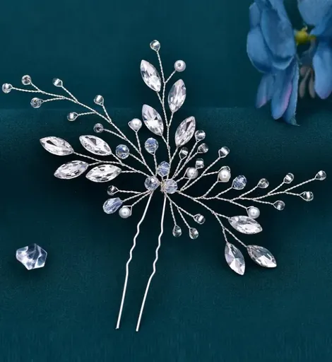 Ac Par Argintiu cu Cristale - 15094339