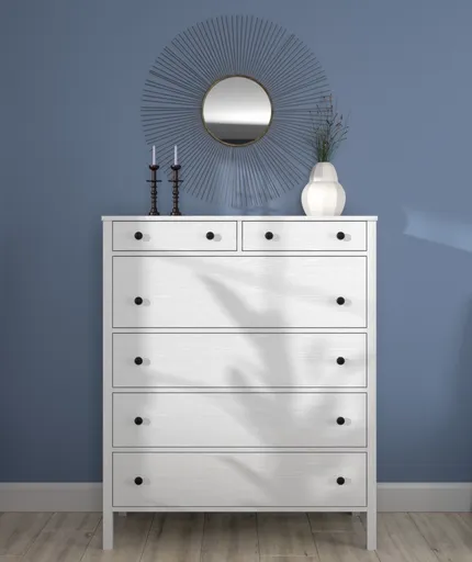 Dulap, Hanah Home, FRN-20024, 108x123x45 cm, Maro/Alb