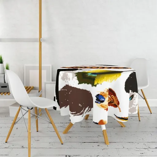 Fata de masa, Hermia, 994PRL1119, Diametru: 160 cm, Multicolor