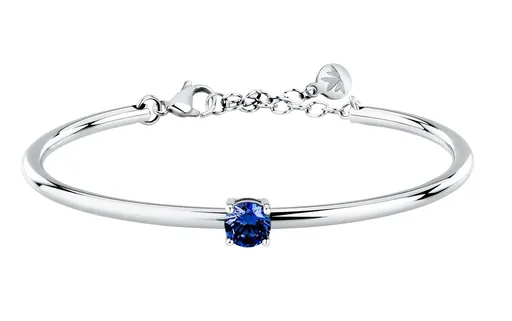 Morellato Brățară solidă pentru femei cu zirconiu cubic albastru Cerchi SAKM96