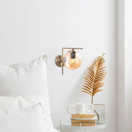 Aplica de perete, Opviq, 211LMP1122, Maro antichizat