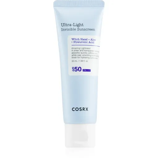 Cosrx Ultra-Light Invisible Sunscreen cremă ușoară pentru protecția solară pentru corp și față SPF 50+ 50 ml