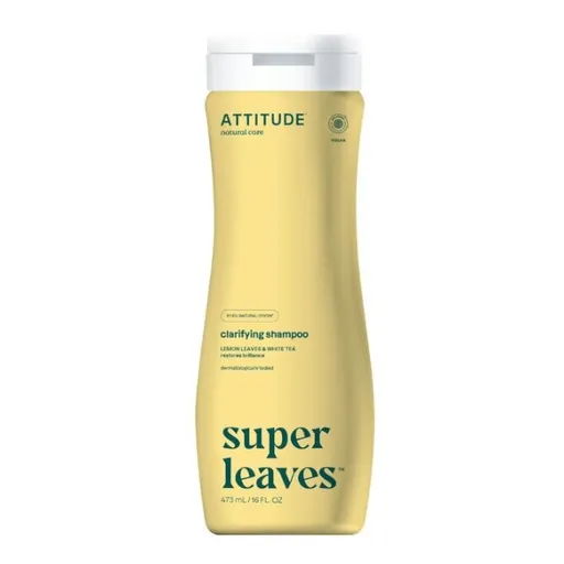 Attitude Șampon natural de strălucire pentru păr normal și gras Super Leaves (Clarifying Shampoo) 473 ml