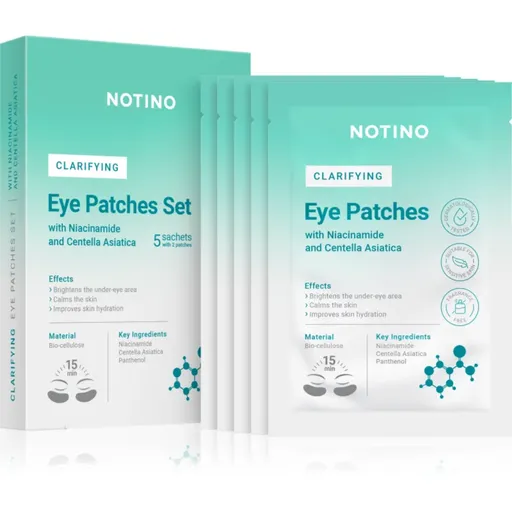 Notino Clarifying Bio-Cellulose Eye Patches Set with Niacinamide and Centella Asiatica masca iluminatoare zona ochilor