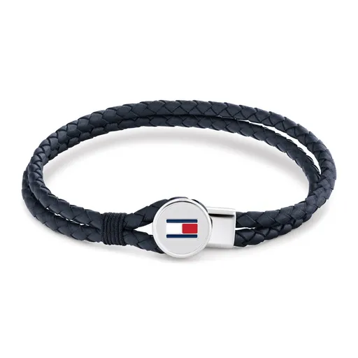 Tommy Hilfiger Brățară modernă din piele de culoarea albastră 2790656 19 cm