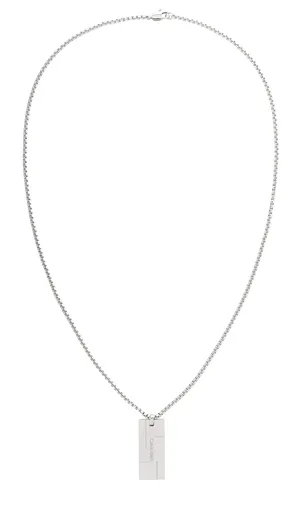 Calvin Klein Colier atemporal din oțel pentru bărbați Grid 35000058