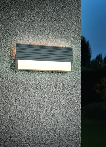 Aplica de perete pentru exterior Mariza, TRIO, 40x17 cm, 10W, 1x SMD, aluminiu, antracit