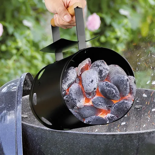 Aprinzător tip horn pentru grătar pe cărbune