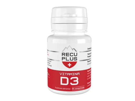 RECUPLUS Vitamina D3 90 comprimate