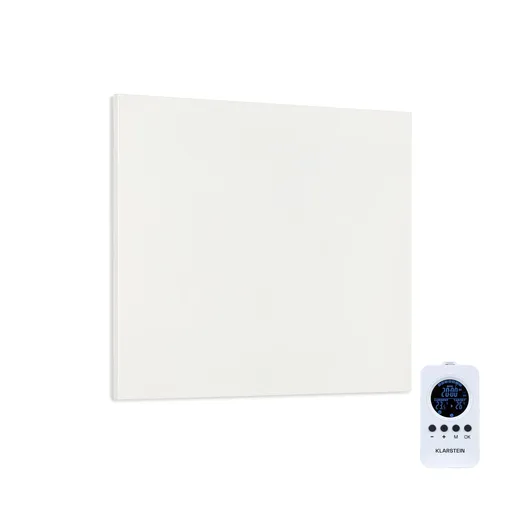 Klarstein Wonderwall Air Infinite, încălzitor cu infraroșu, 60 x 50 cm, 300 W, montat pe perete, telecomandă, alb