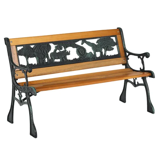 Bancă pentru copii Nadaza, negru, 48 x 40 x 82 cm