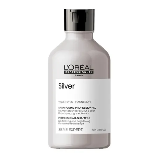L'Oréal Professionnel Șampon argintiu pentru păr gri și alb Magnesium Silver (Neutralising Shampoo For Grey And White Hair) 300 ml