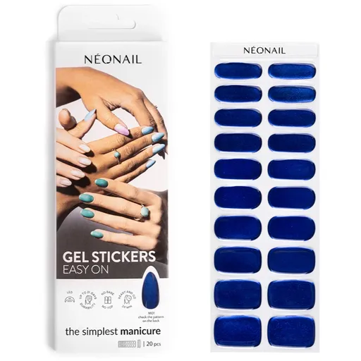 NEONAIL Easy On Gel Stickers folii autocolante pentru unghii cu utilizarea lămpii UV/LED culoare M01 20 buc