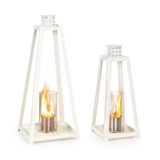 Blumfeldt Fiamme Triangolo, felinare etanol, set 2 piese, arzator din otel inoxidabil, 0,3 litri, timp de ardere 4 ore