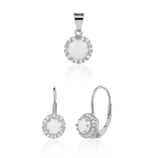 JVD Set elegant de bijuterii din argint SVLS0121SJ6O100 (pandantiv, cercei)