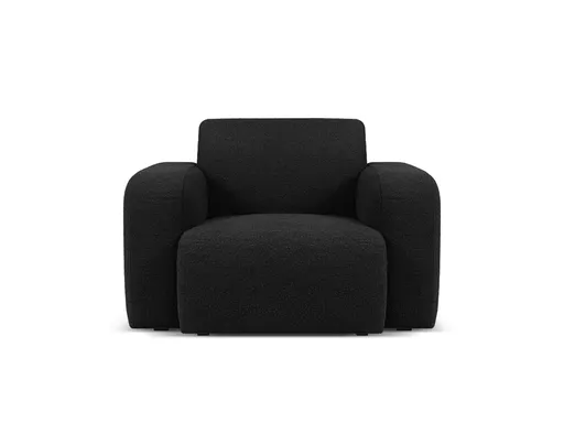Fotoliu, Molino-101, Micadoni Home, 105x95x72 cm, tesatura boucle, negru