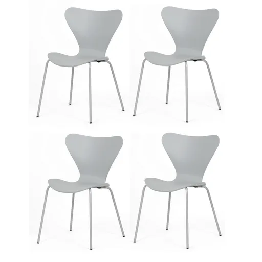 Set de scaune de sufragerie CT-X7034 GREY, 4 buc., gri