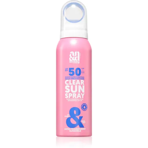 A.N.D. Beauty Clear Sun Spray Spray protector invizibil SPF 50 100 ml