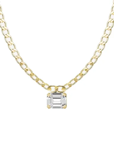 Preciosa Colier placat cu aur cu cristal Preciosa Cascade Royal Lagoon 2534Y00