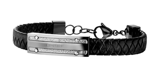 Police Brățară atemporală din piele PJ26046BLU.03