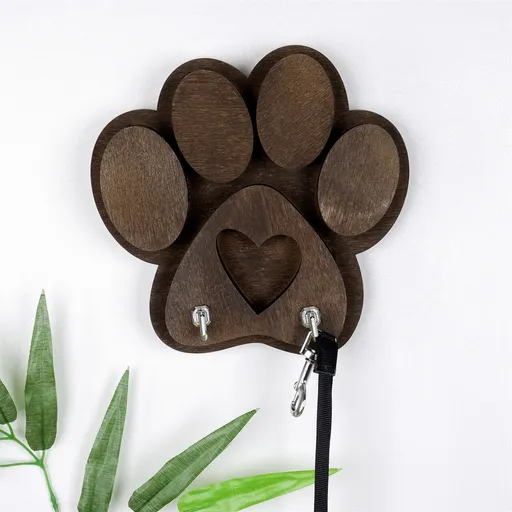 Cuier de perete, PET027, Taiat cu laser, Maro