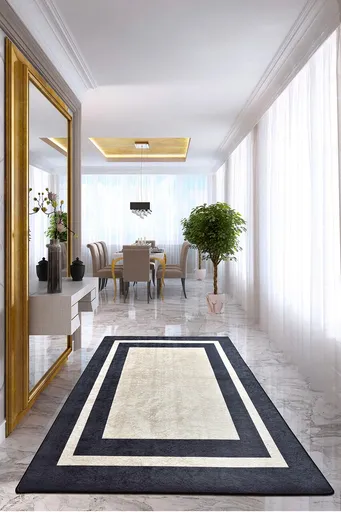 Covor, Black Frame, 80x200 cm, Multicolor