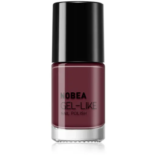 NOBEA Day-to-Day Gel-like Nail Polish lac de unghii cu efect de gel culoare Dark orchid #N47 6 ml