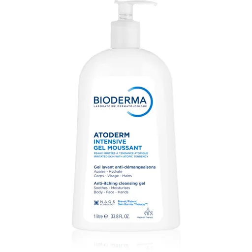 Bioderma Atoderm Intensive Gel Moussant gel spumant hranitor pentru piele foarte sensibila sau cu dermatita atopica 1000 ml