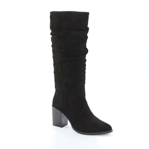 Cizme din piele cu toc înalt