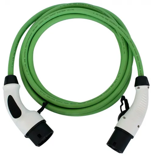 Cablu de incarcare pentru masini electrice de la 62196-2 (Type 2) la 62196-2 (Type 2), 11kW, 16A/380V Ampevo T22-3/16V, verde