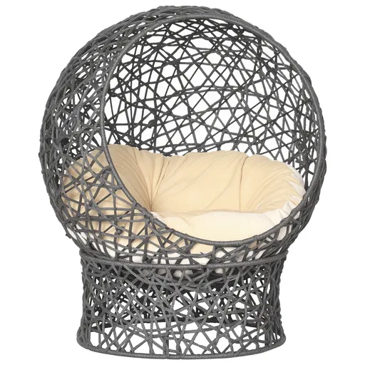 PawHut Coș pentru pisici, Cuib pentru pisici cu Pernă, 2 piese, 50 cm x 50 cm x 60 cm, Crem + Maro | Aosom Romania