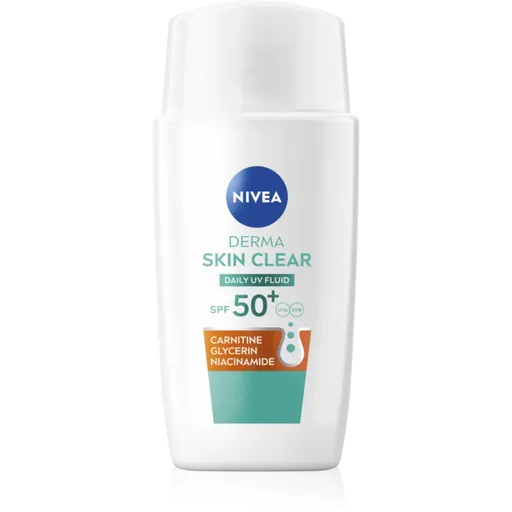 NIVEA Derma Skin Clear fluid protecție SPF 50+ 40 ml