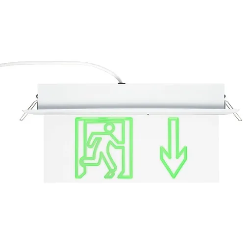 Lampa Exit sageata in jos/plastic Elmark 9AL3116