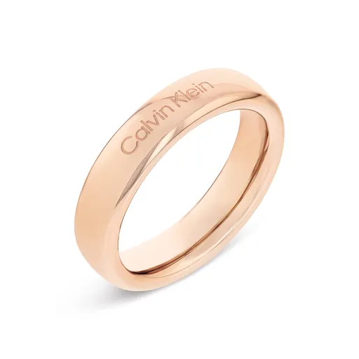 Calvin Klein Inel minimalist placat cu aur Pure Silhouettes 35000514 54 mm