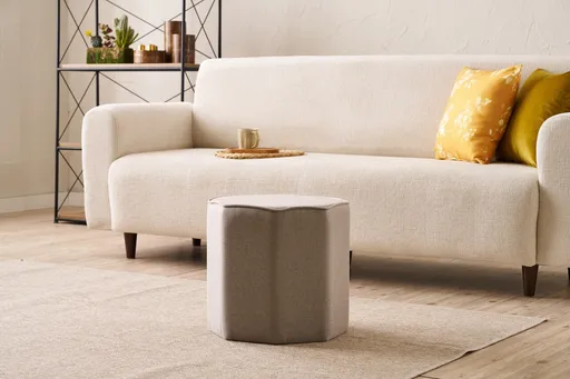 Taburet, Atelier del Sofa, 825BLC5159, Lemn, Bej